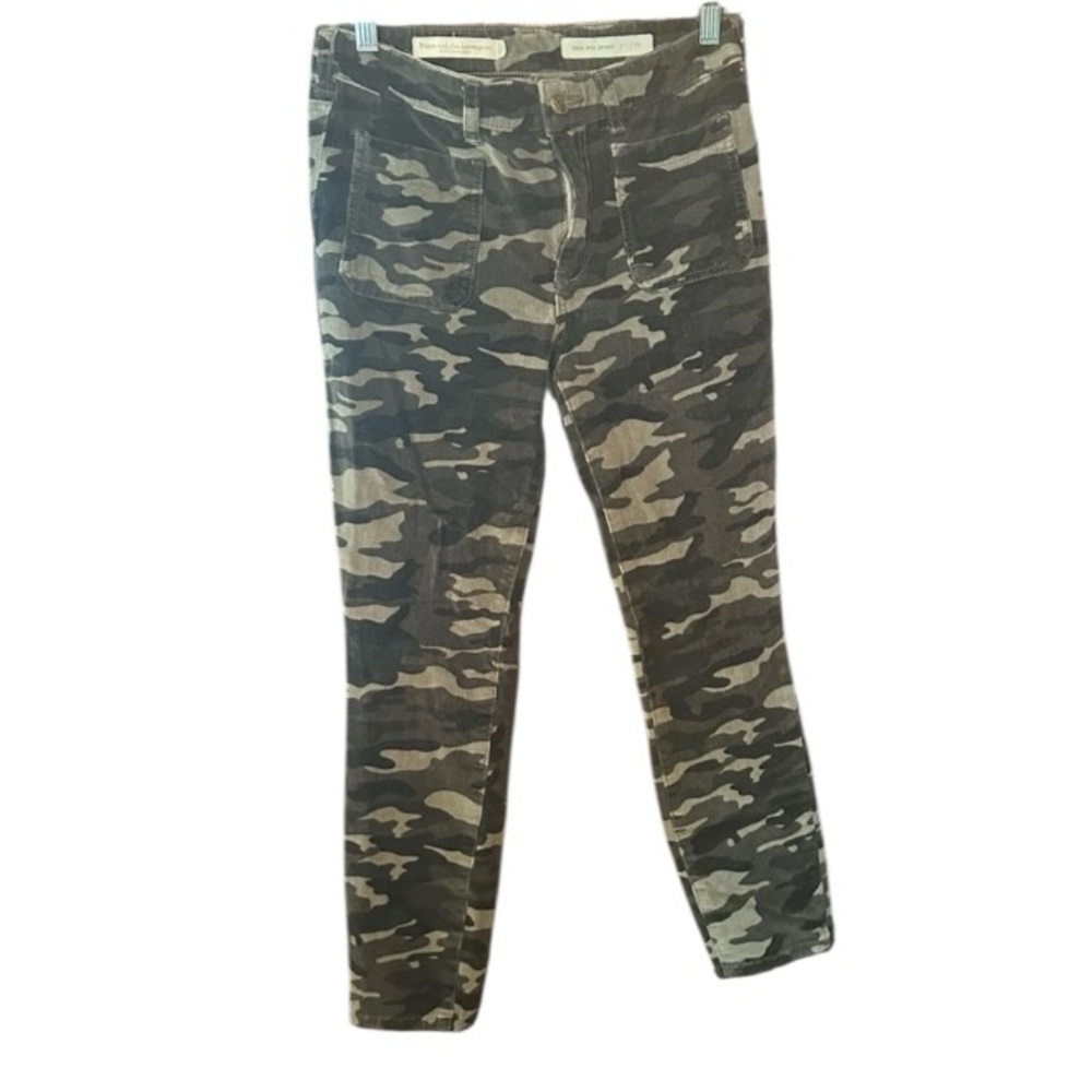 Anthropologie‎ Pilcro and The Letterpress Corduroy Camo Pants Size 29